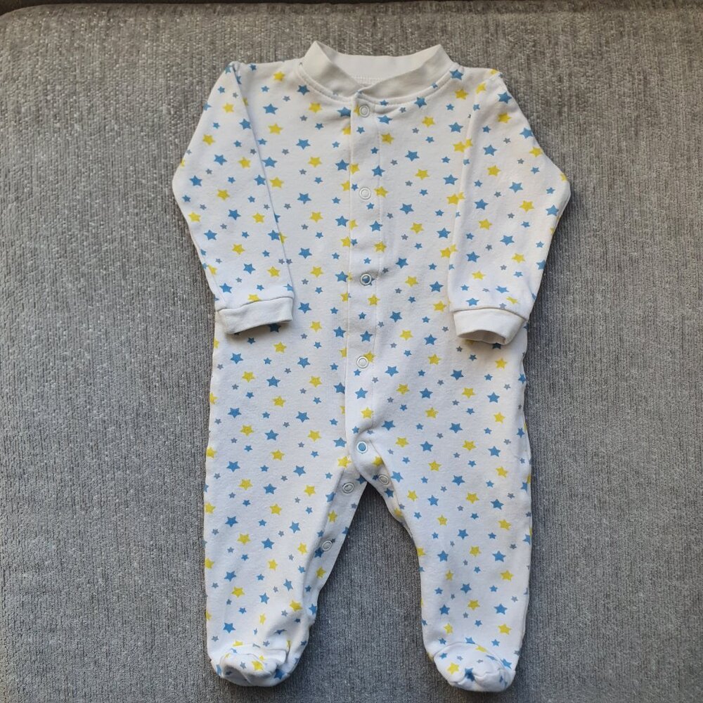 Bundle of Two One-Piece Sleepers Size 6 Months Emma&Jack Miles - Picture 2 of 9